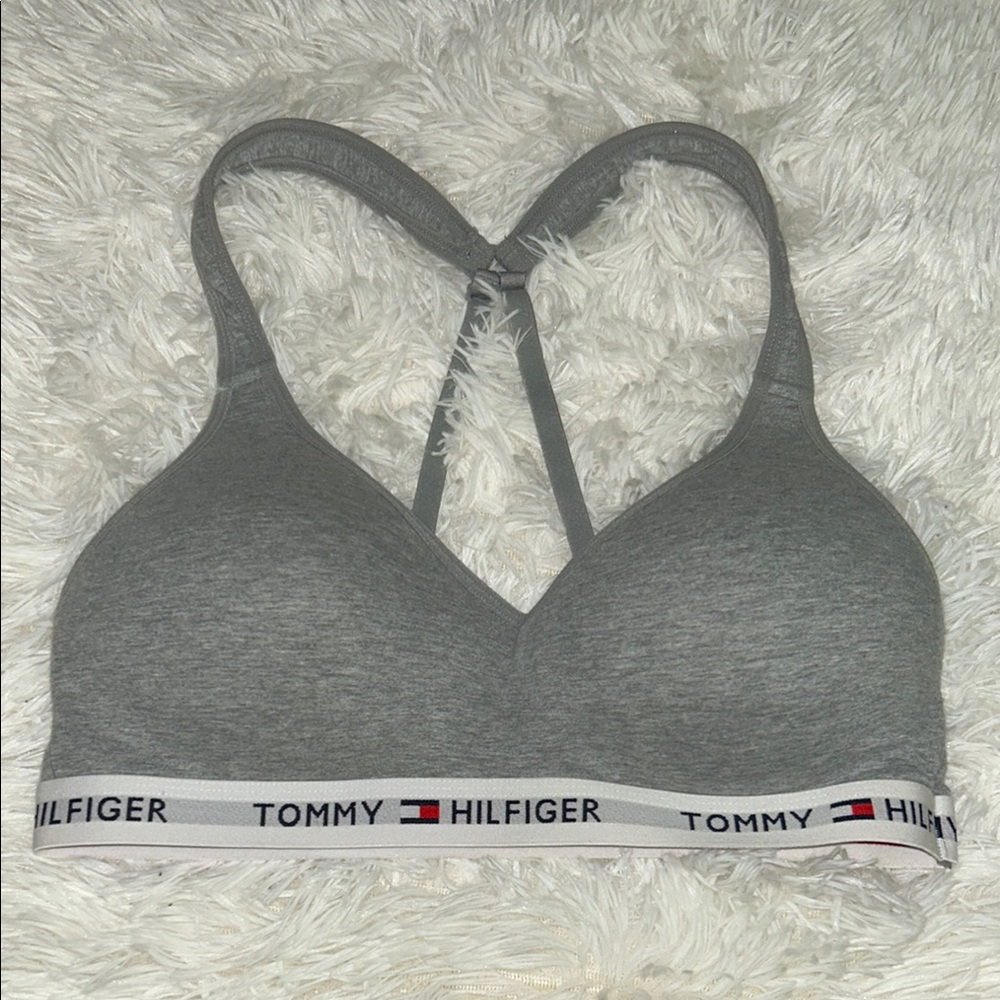 Tommy Hilfiger Gray Racerback Bra Intimates